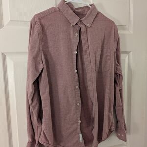 Goodfellow & Co Pink Men's Long Sleeve Size L Slim Fit Casual Button-Down Shirt